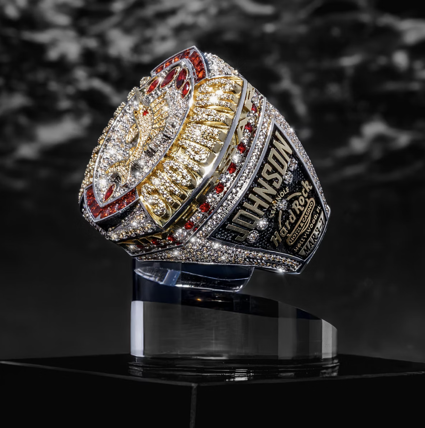 Jimmy Johnson's Championship Fishing Week ring